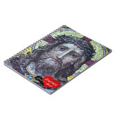 イエスキリスト、王冠モザイクNo.2 (ノート) ノートブック (左側)