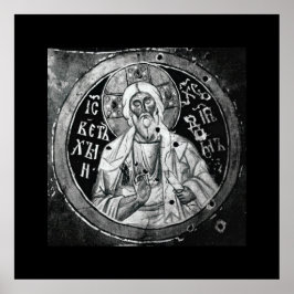 イエスキリスト – 白黒新しいプリント ポスター