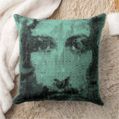 イエスキリストCollageハーフトーンブラック+あなたのアイディア クッション (ブランケット)