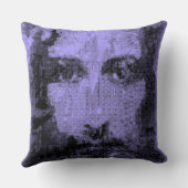 イエスキリストCollageハーフトーンブラック+あなたのアイディア クッション (裏面)