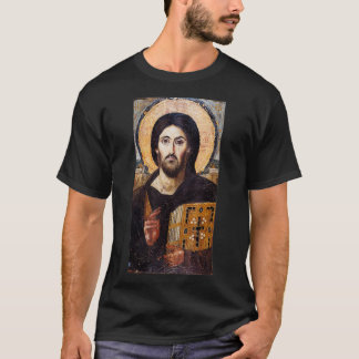 イエスキリストPantocrator Sinai Orthodo Christian I Tシャツ