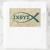 イエスキースフィッシュシンボルシール 長方形シール (バッグ)