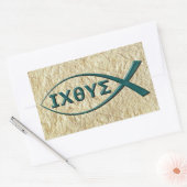 イエスキースフィッシュシンボルシール 長方形シール (封筒)