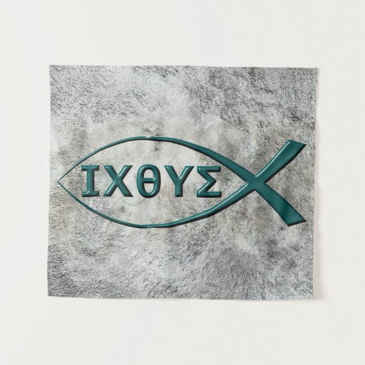 イエスキースフィッシュシンボルタペストリー タペストリー (正面(横))