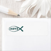 イエスキースフィッシュシンボル住所 シール (インサイチュ)