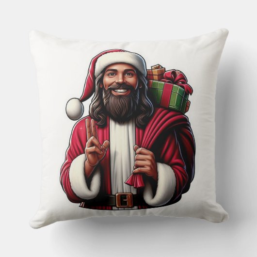 イエスクロース装飾用クッション!彼は～する準備ができてい祝る クッション (裏面)