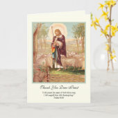 イエスグッドシェパードプリス勇気付けられる カード (黄色い花)