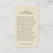 イエスグッドシェパードヴィンテージ宗教聖祈りの言葉 プレイスカード (裏面)