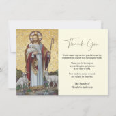 イエスグッドシェパード葬儀哀悼悔やみや弔慰 サンキューカード (正面)