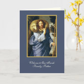 イエスグッド・シェパード・ウェルカム・パリッシュ・聖職者 カード (黄色い花)