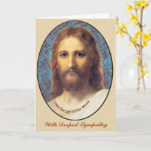 イエスグリーティングカード – 悔やみや弔慰 カード (黄色い花)