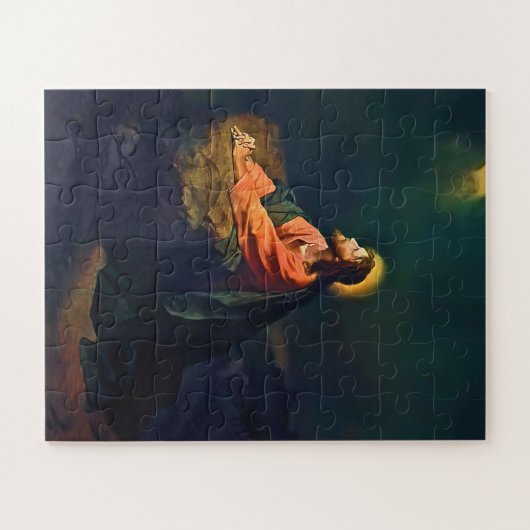 イエスゲツセマネアゴニーガーデン山オリブホフマン ジグソーパズル (横)