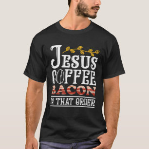イエスコーヒーベーコンブレックファーストベーコンオーバーミートバコ Tシャツ
