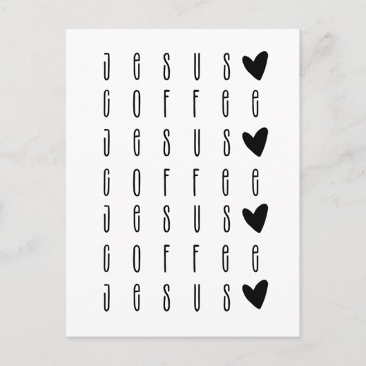 イエスコーヒー ポストカード (正面)