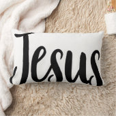 イエスゴスペル・グラフィックス美学キリスト教引用文 ランバークッション (ブランケット)