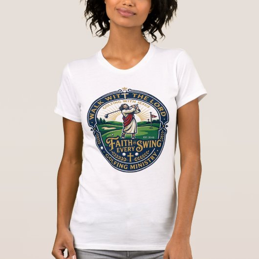 イエスゴルフシャツ信仰に基づいたデザイン_1 Tシャツ (正面)