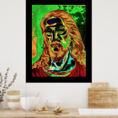 イエスサイケデリックアールヌーボーポスター ポスター (キッチン)