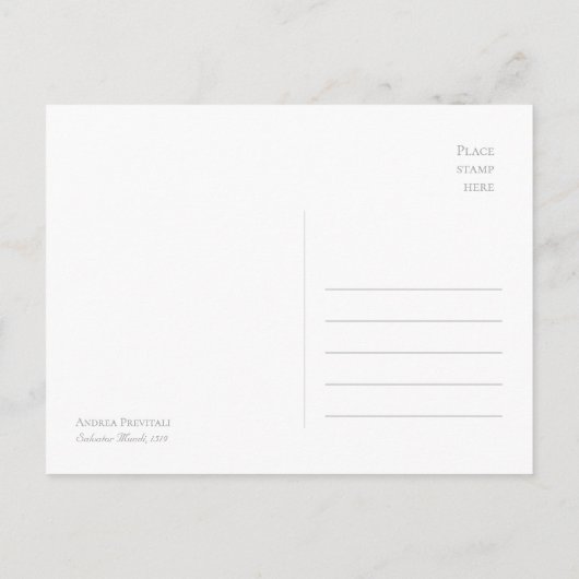 イエスサルバータームンディ・アンドレア・プレビタリCC0985 ポストカード (裏面)