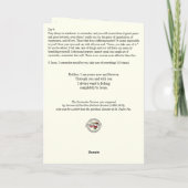 イエスサンドルノヴェナカトリック祈りの言葉 カード (裏面)