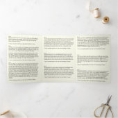 イエスサンドルノヴェナカトリック祈りの言葉 三つ折りカード (内部)