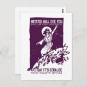 イエスサーフおもしろい引用文 ポストカード (正面/裏面)