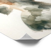 イエスザライオンポートレートモダン – 水彩色キリスト ポスター (角)