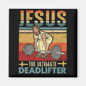 イエスザ究極のデッドリフターおもしろいトレーニングジム マグネット (正面)