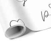 イエスシグラップ紙の白黒 ラッピングペーパー (ロールコーナー)