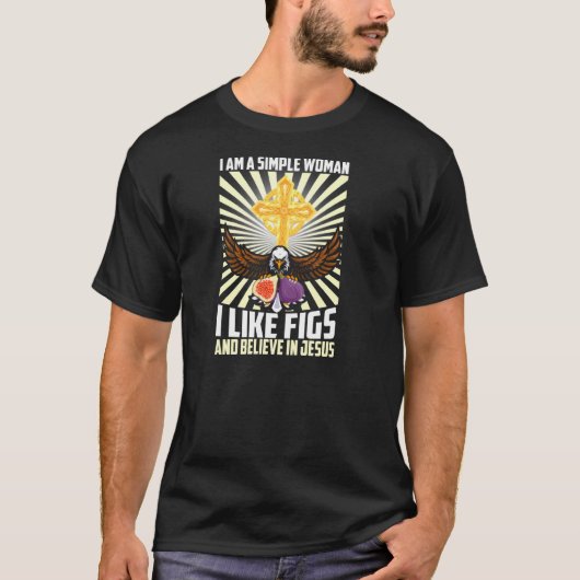 イエスシンプルキリストのフィッ信じクや女たち Tシャツ (正面)