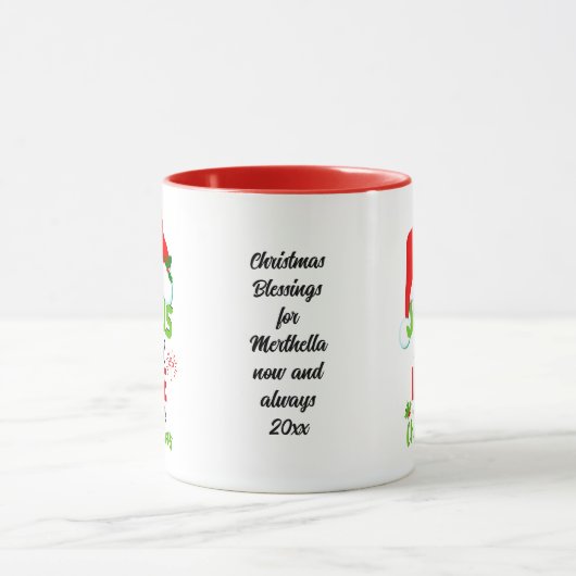 イエススタイリッシュはクリスマスだけでなく人生のためだ マグカップ (中央)