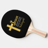 イエススタイリッシュは私をクリスチャンに身代わりした 卓球ラケット (横)