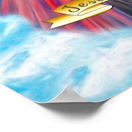 イエススペインのディヴィナミセリコルディアシエロアズール ポスター (角)