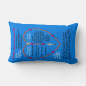 イエススペインのミゼリコルディアアルモハダ祈りの言葉枕 ランバークッション (裏面)