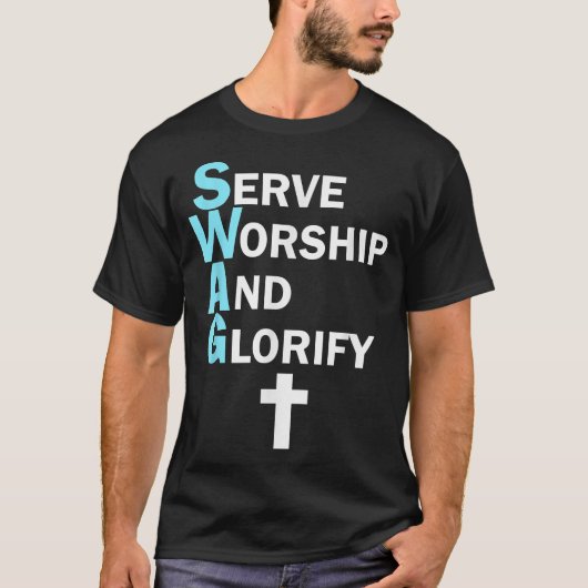 イエススワッグは信仰を礼拝し、信仰を賛美する Tシャツ (正面)