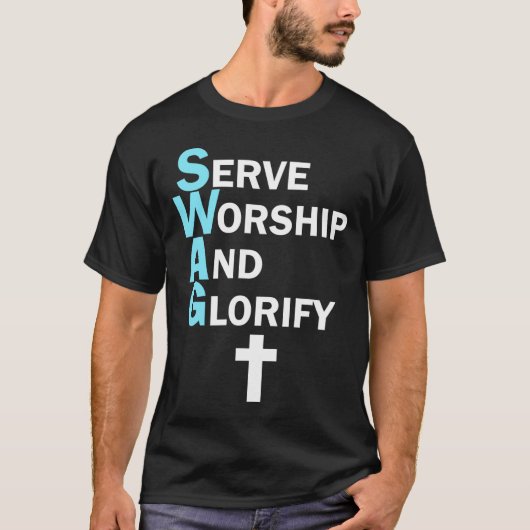 イエススワッグは信仰を礼拝し、信仰を賛美する Tシャツ (正面)