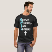 イエススワッグは信仰を礼拝し、信仰を賛美する Tシャツ (正面フル)