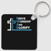 イエススワッグ礼拝の信義栄光C キーホルダー (裏面)