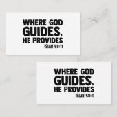 イエスス女性青年教会キリスト信仰L 名刺 (正面/裏面)