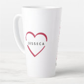 イエスズスマイバレンタインハートクロス カフェラテマグ (左アングル)