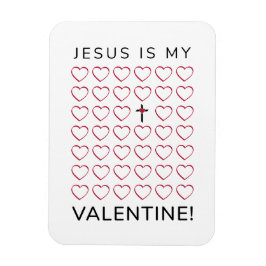 イエスズスマイバレンタインハートクロス マグネット