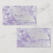 イエストパープルシルバーメタリックマーブルグレー 名刺 (正面/裏面)