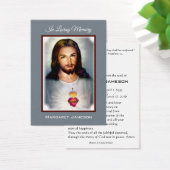 イエスハートカトリック葬儀記念聖札 –  (デスク)