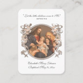 イエスバプテスマ追悼の宗教記念プレイス プレイスカード (正面)