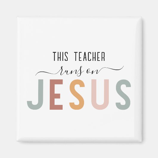 イエスパーソナライズされたの信仰の職業 マグネット (正面)