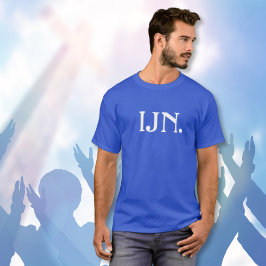 イエスパーソナライズされた様のTシャツの「IJN」 Tシャツ