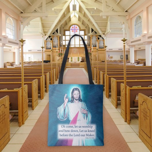 イエスパーソナライズされた神聖ハートトートバッグ トートバッグ