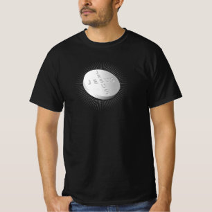 イエスピルタブレットクリスチャン宗教十字架治療 Tシャツ