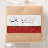 イエスフィッシュクリスチャンカスタムスパーソナライズされた ラベル (インサイチュ)