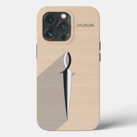 イエスフィッシュソードw/woodgrain iPhone Case Case-Mate iPhoneケース (裏面)