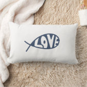 イエスフィッシュラブ装飾用クッション ランバークッション (ブランケット)